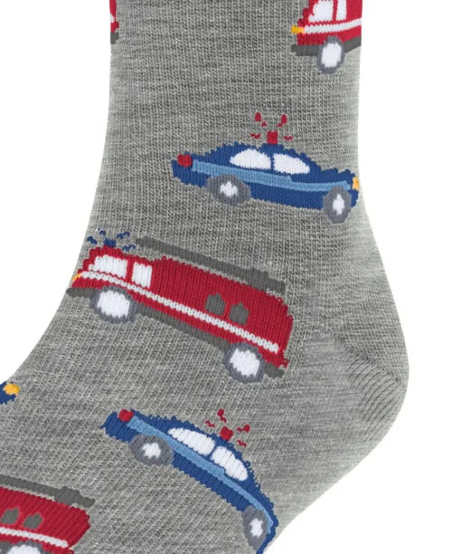 Police And Fire Cars Kinder Socken