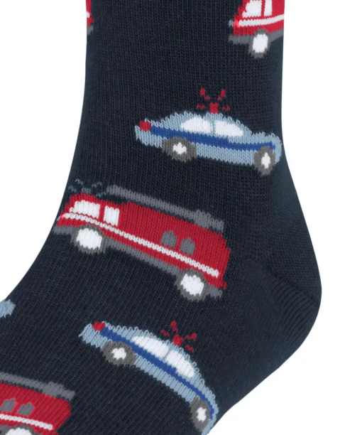 Police And Fire Cars Kinder Socken