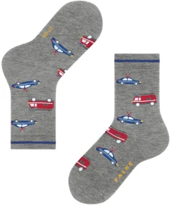 Police And Fire Cars Kinder Socken