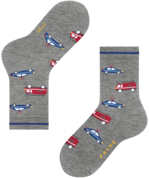 Police And Fire Cars Kinder Socken