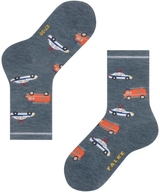 Police And Fire Cars Kinder Socken
