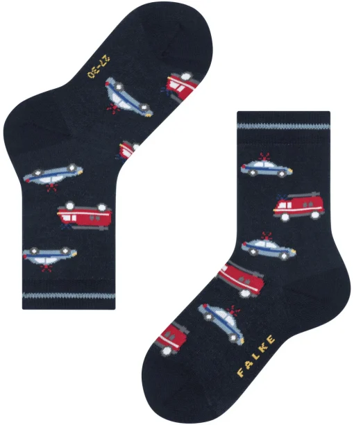 Police And Fire Cars Kinder Socken