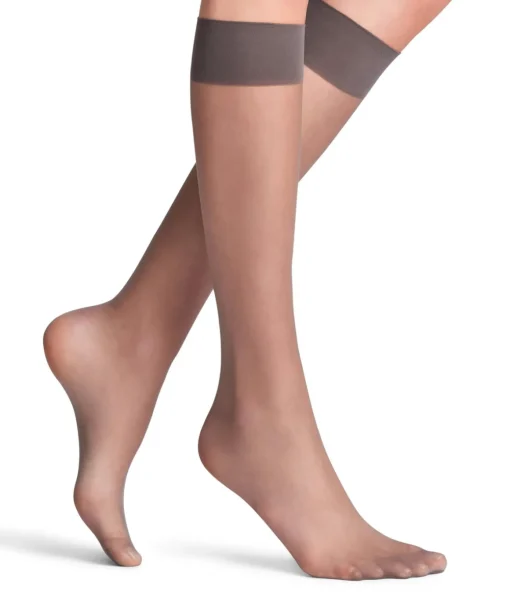 Seidenglatt 15 Den Damen Kniestrümpfe