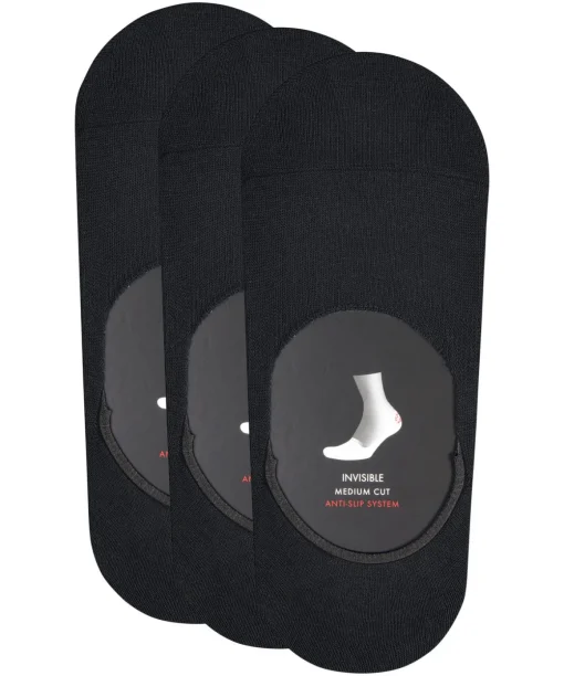 Step Medium Cut 3-Pack Herren Füßlinge