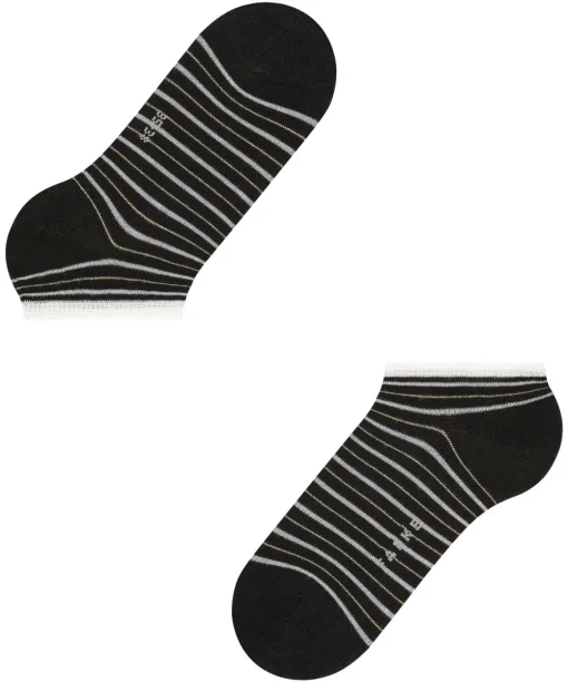 Stripe Shimmer Damen Sneakersocken