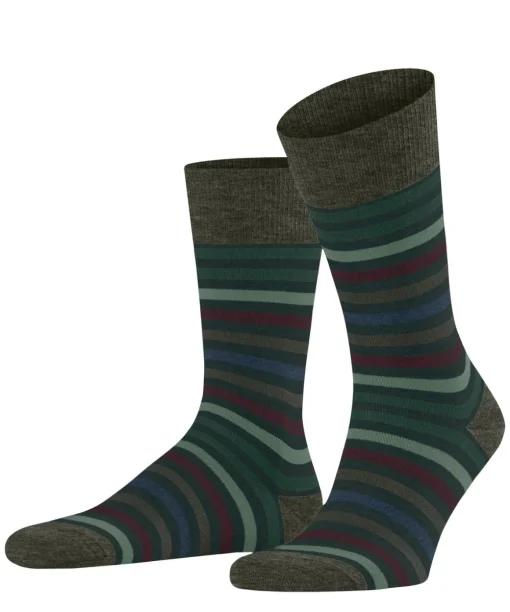 Tinted Stripe Herren Socken