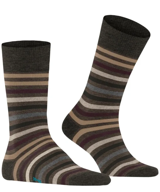 Tinted Stripe Herren Socken